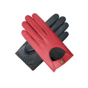mayfair-red-grey-women-full-finger-gloves