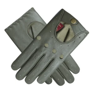 Richmond Men's Unlined Green Leather Driving Gloves